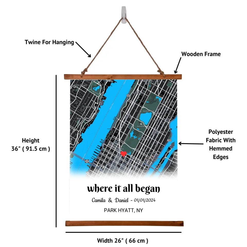 Custom Map - Where It All Began - Shared Gifts