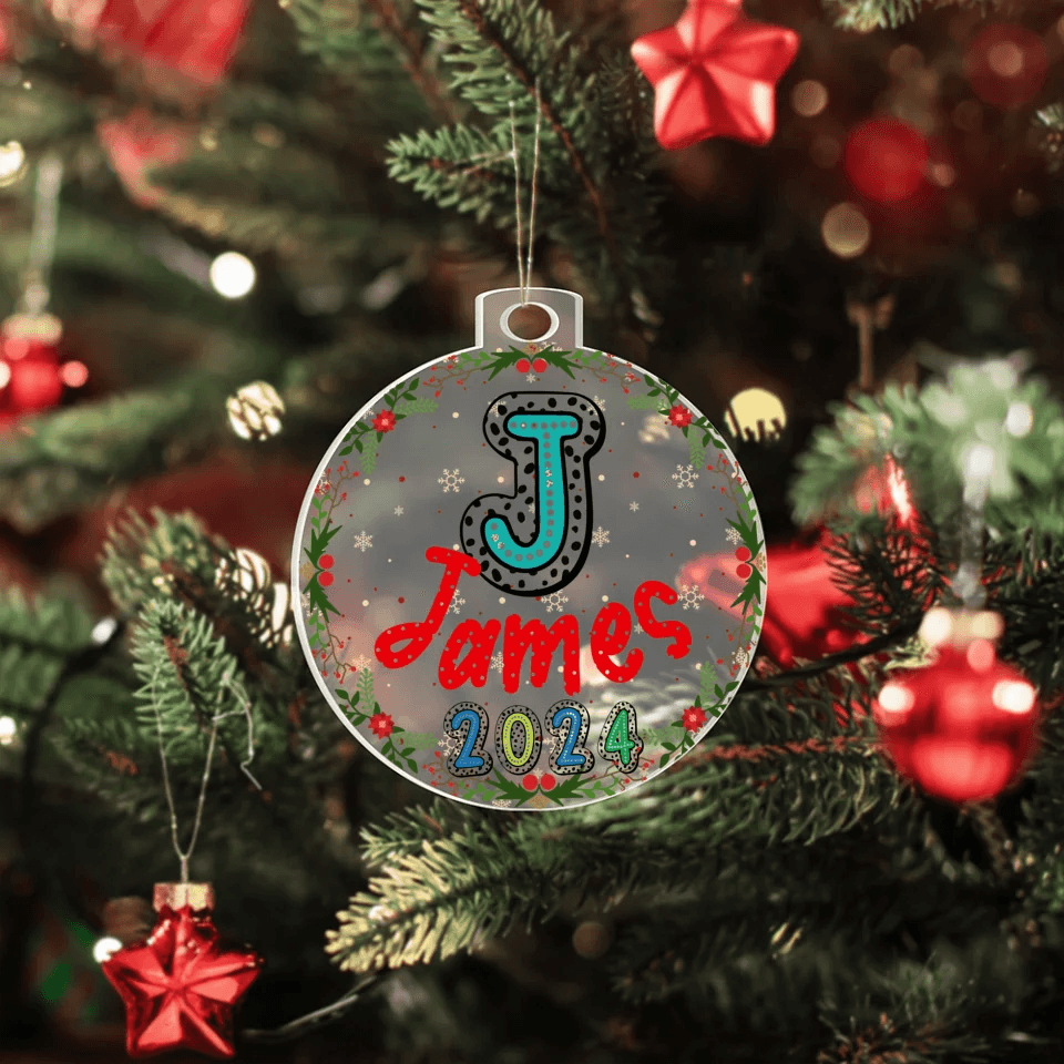 Trending Dalmaspot Font Christmas Ornament - Shared Gifts
