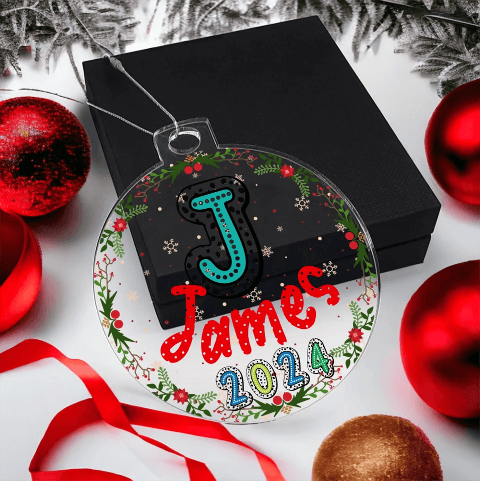 Trending Dalmaspot Font Christmas Ornament - Shared Gifts