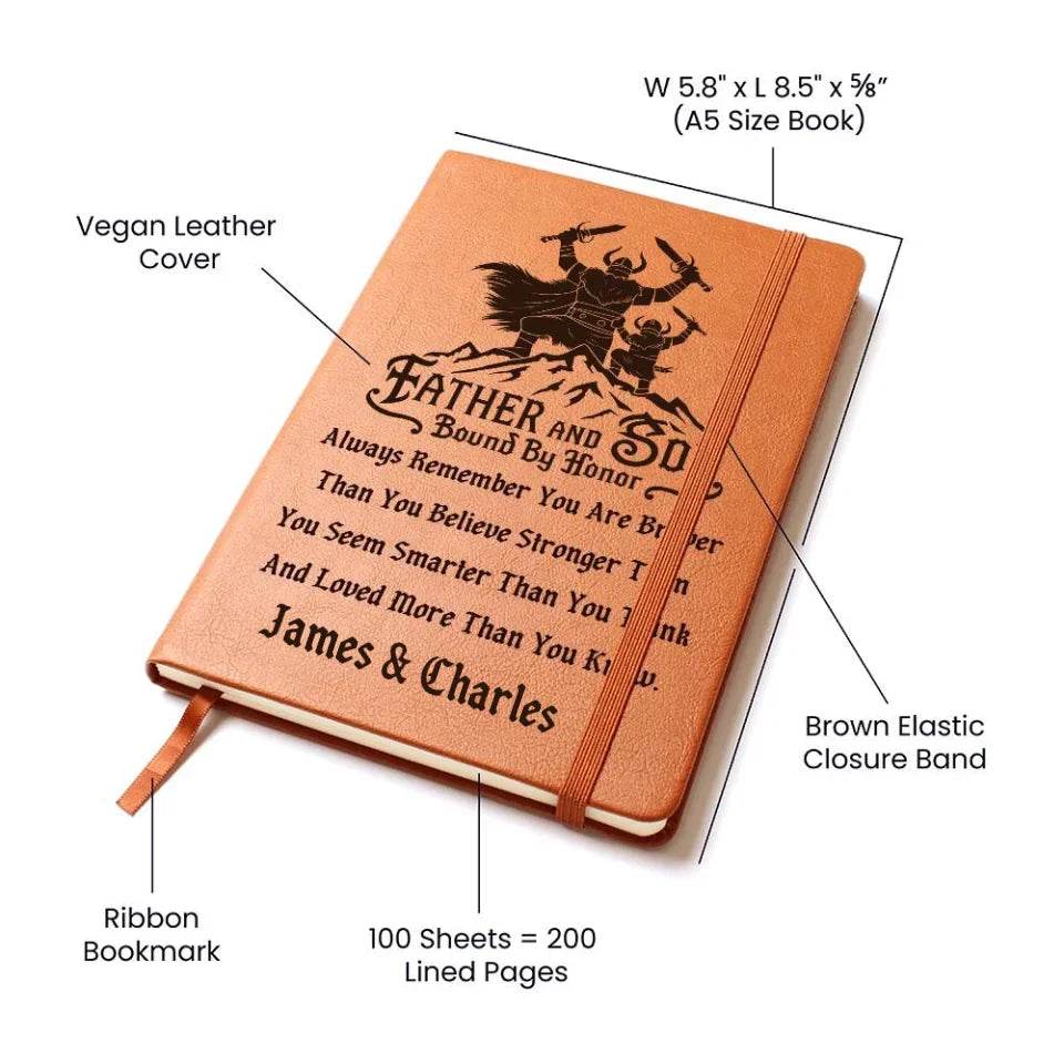 Premium Leather Journal - Father and Son Gift - Shared Gifts