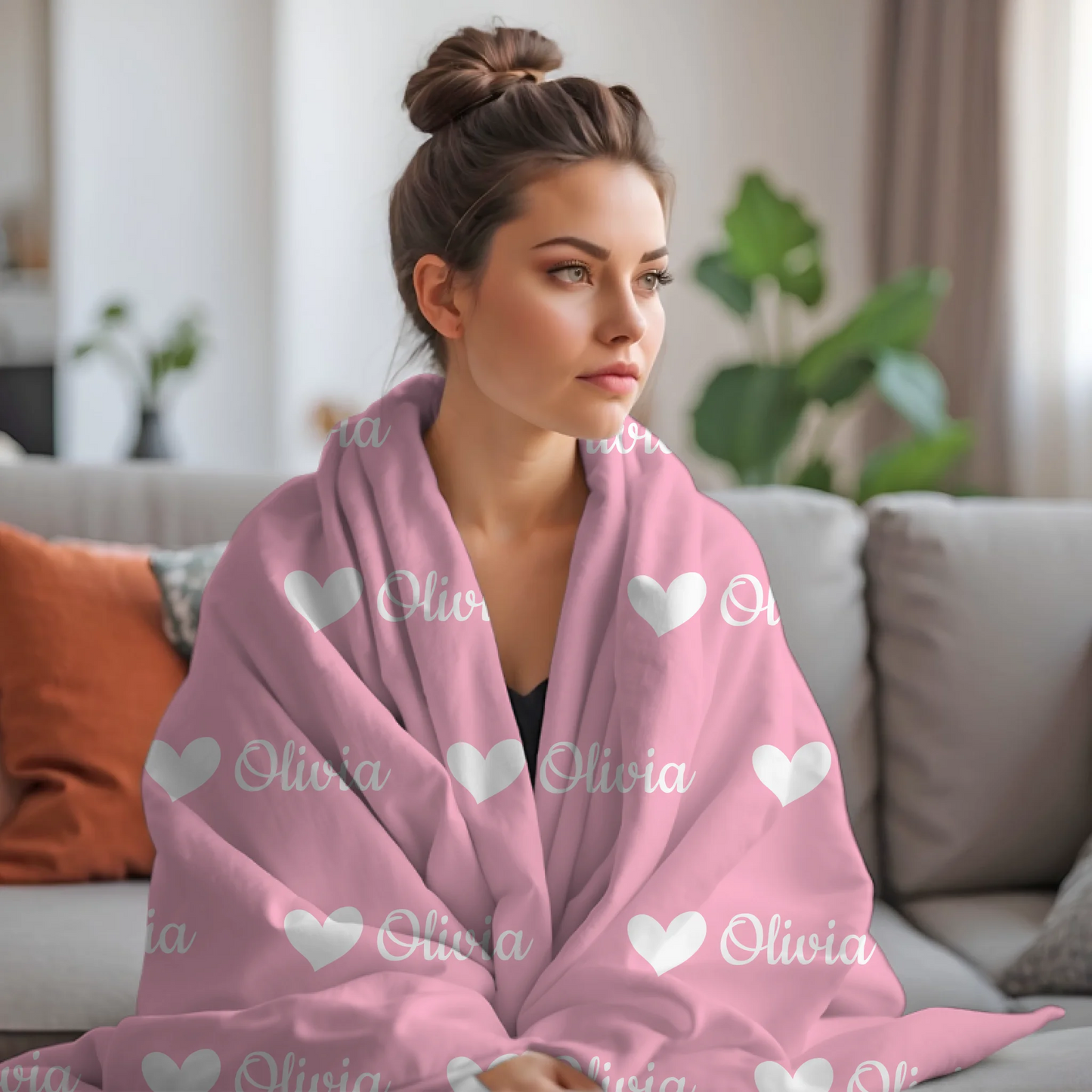 Personalized Jersey Fleece Name Blanket