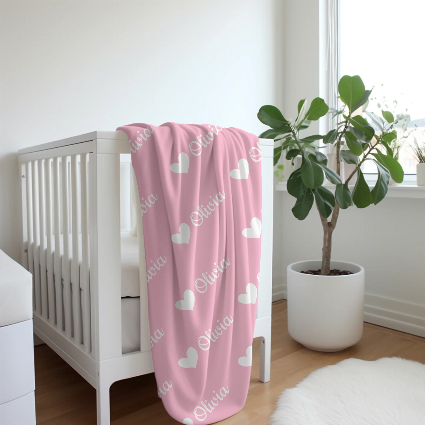 Personalized Jersey Fleece Name Blanket