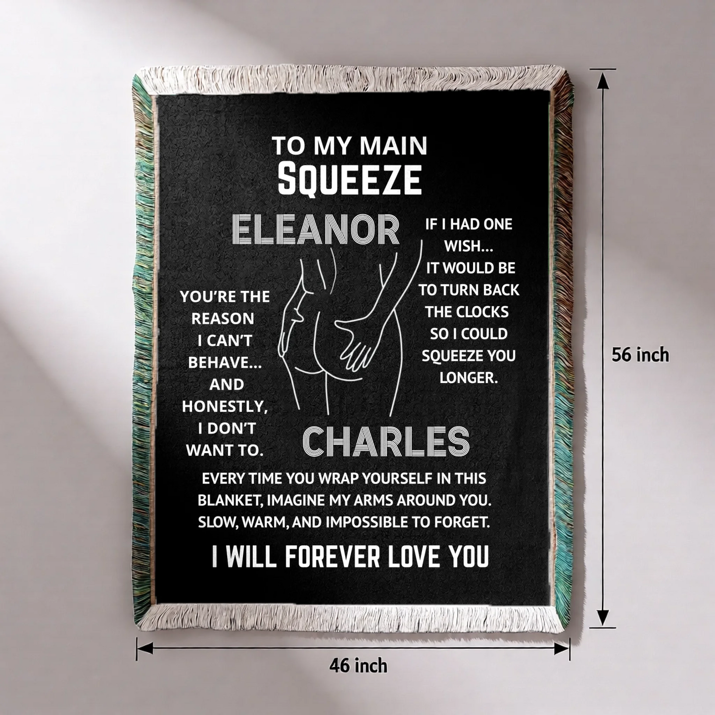Personalized Woven Blanket - To My Main Squeeze