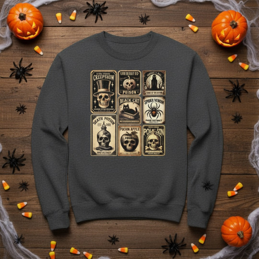 Vintage Halloween Potion Unisex Sweatshirt