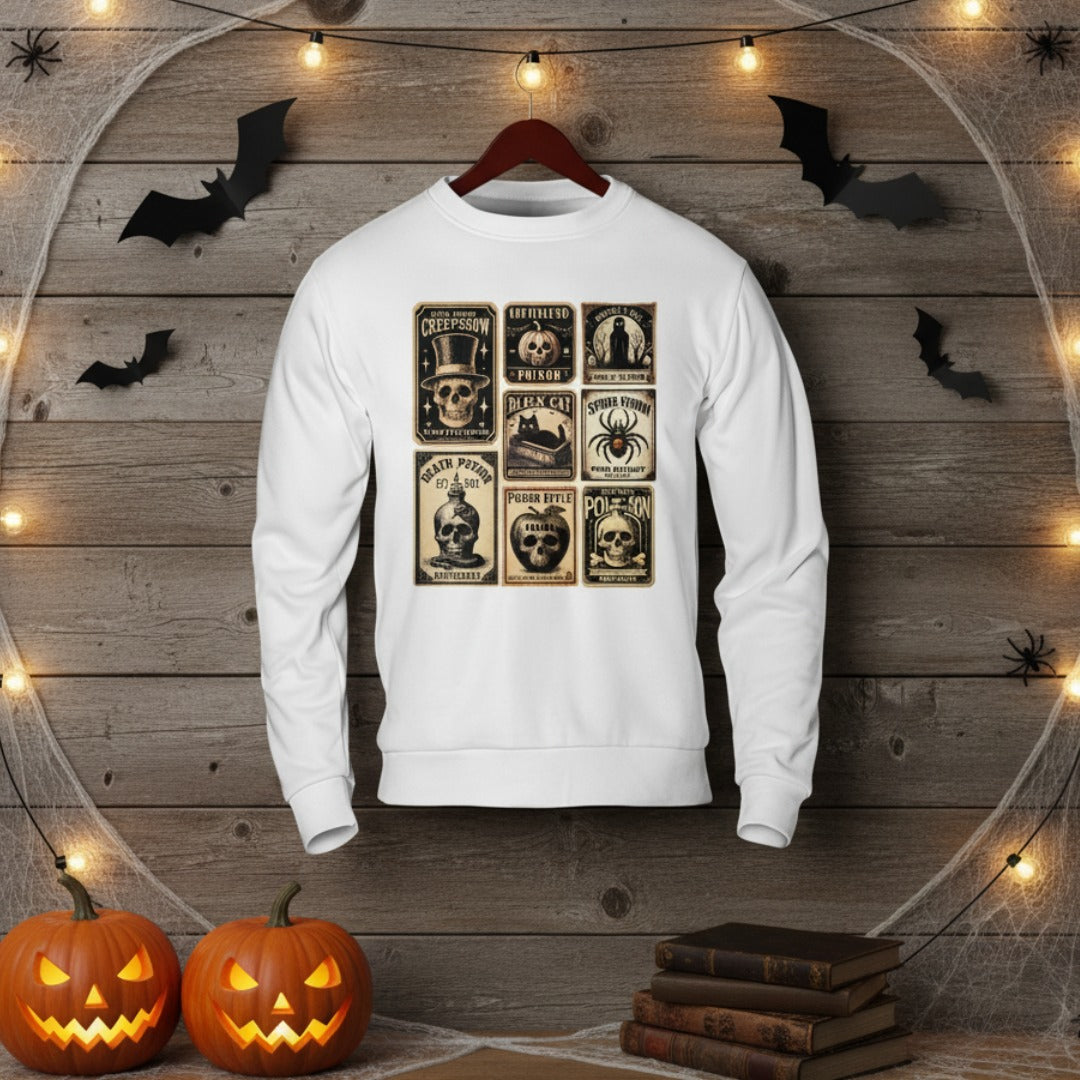 Vintage Halloween Potion Unisex Sweatshirt