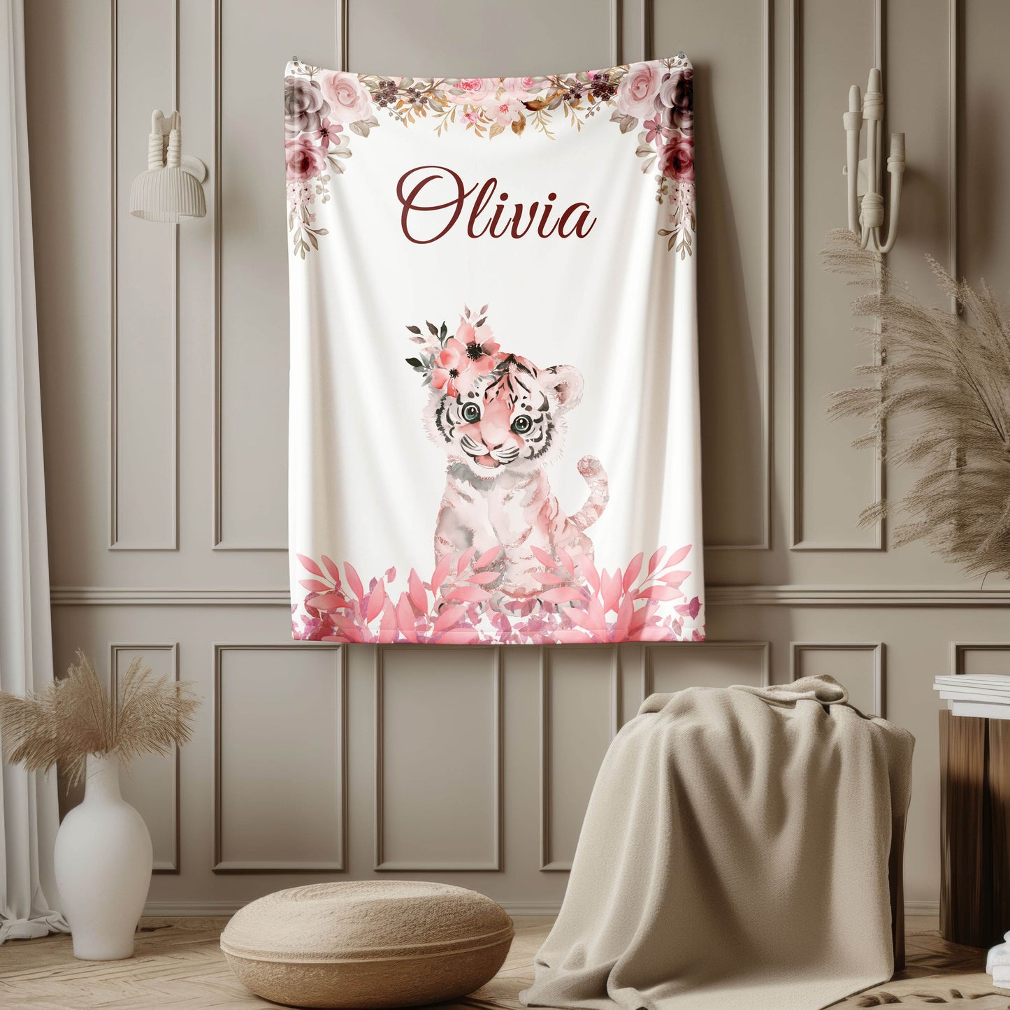 Pink Animal Mink Touch Fleece Blanket - Shared Gifts