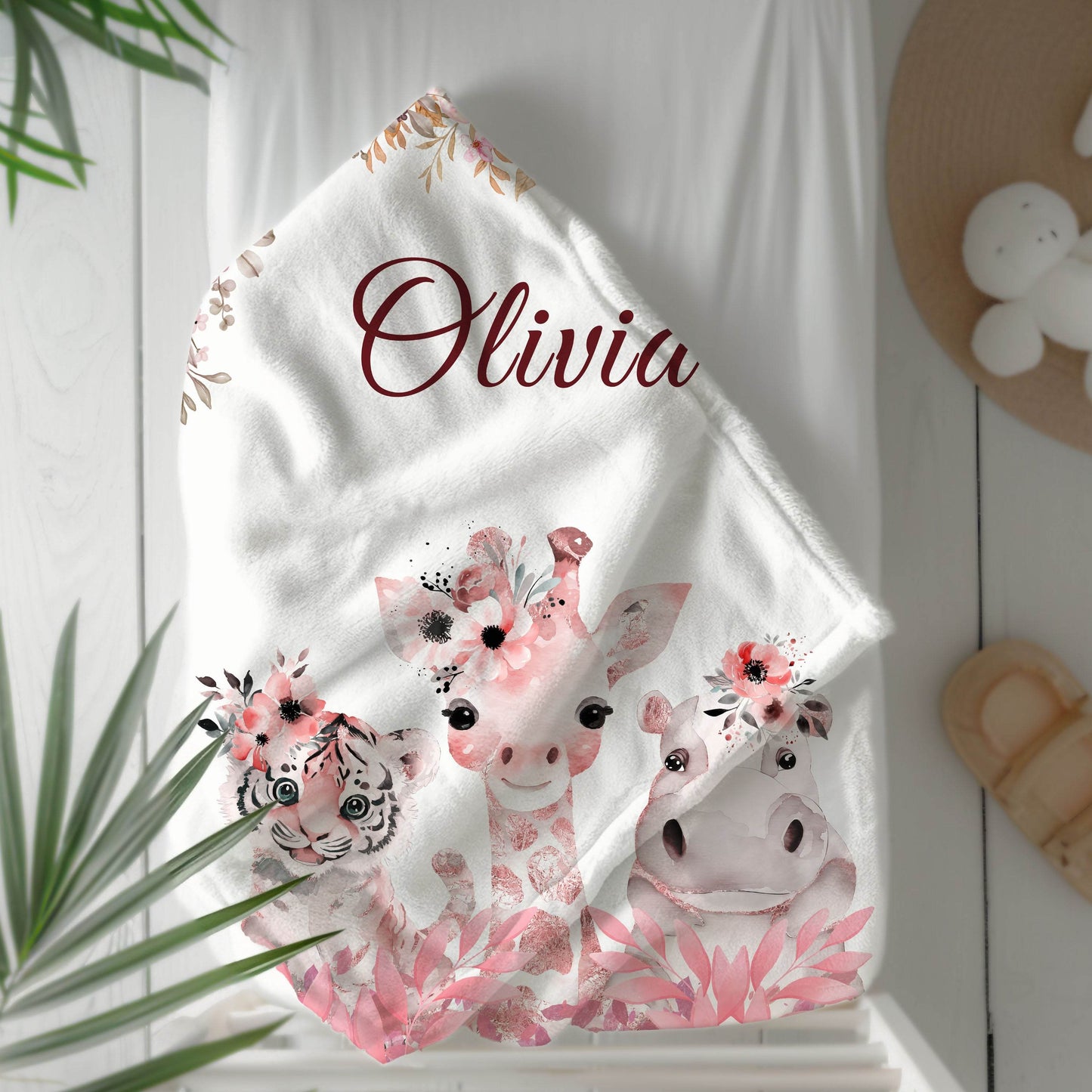 Pink Animal Mink Touch Fleece Blanket - Shared Gifts