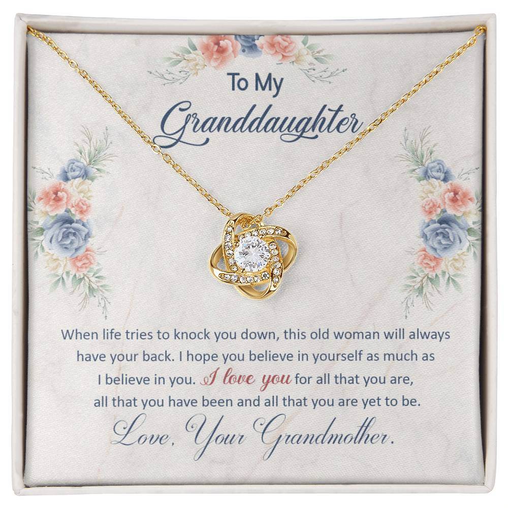 To My Granddaughter, This Old Woman Will Always Have Your Back - Shared Gifts
