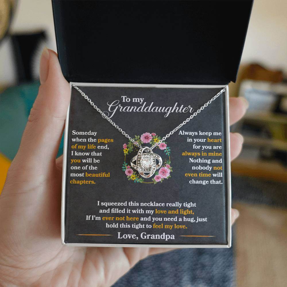 To My Granddaughter, Hold This Tight To Feel My Love - Shared Gifts