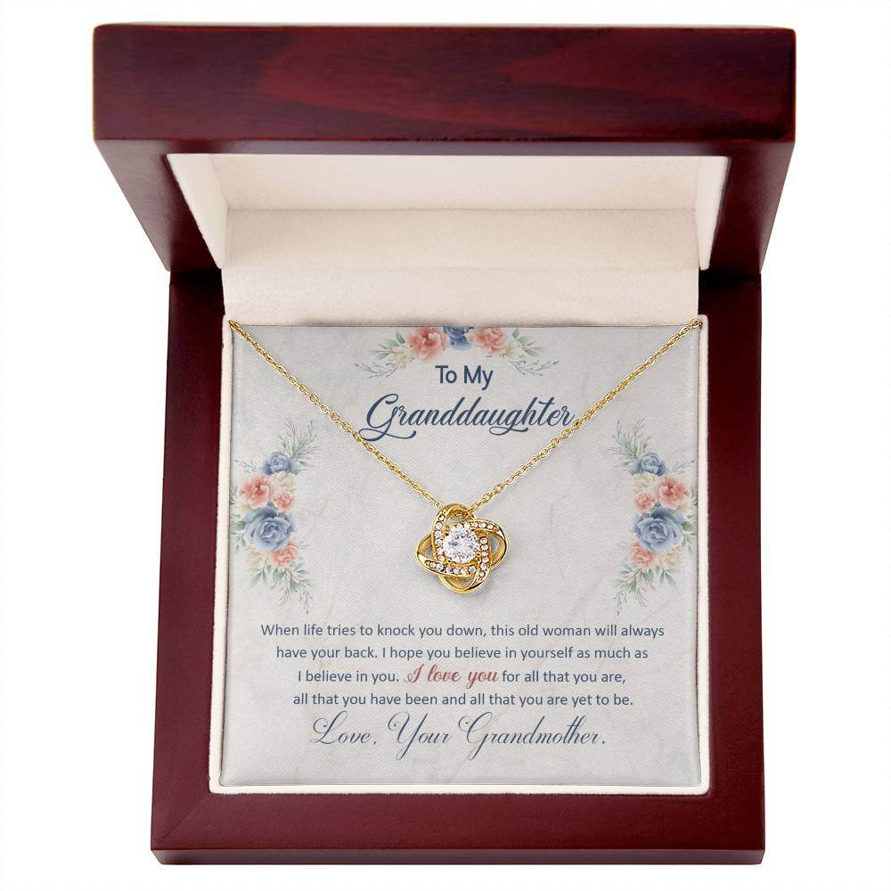To My Granddaughter, This Old Woman Will Always Have Your Back - Shared Gifts