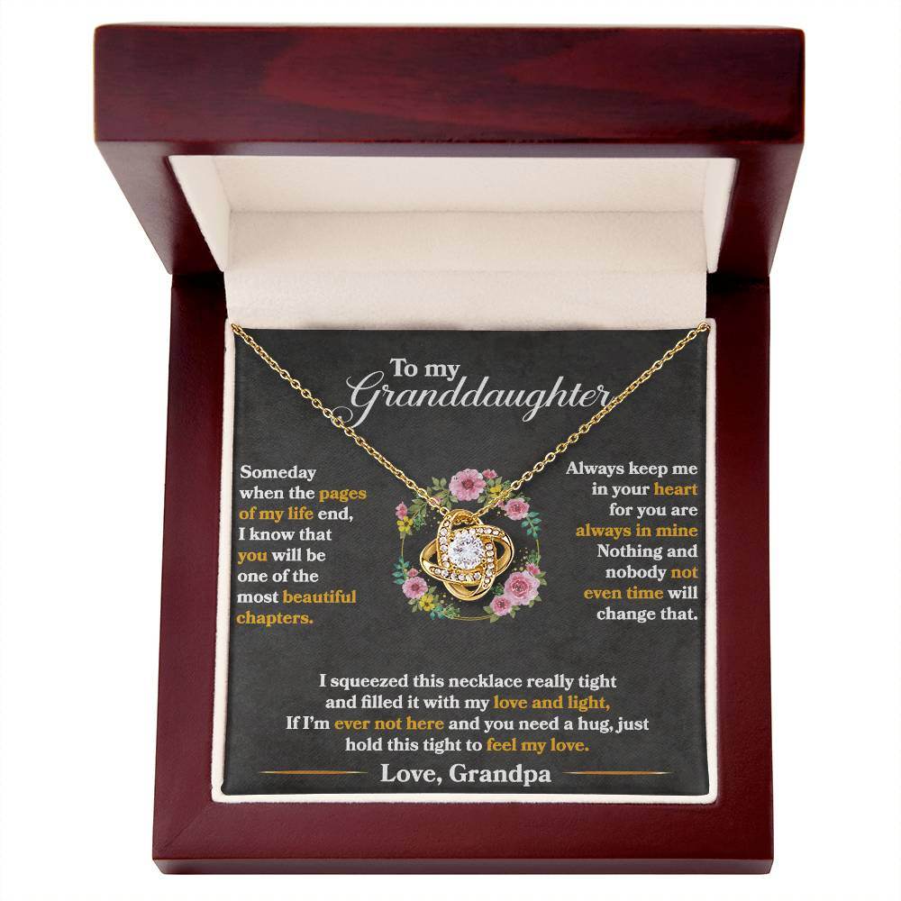 To My Granddaughter, Hold This Tight To Feel My Love - Shared Gifts