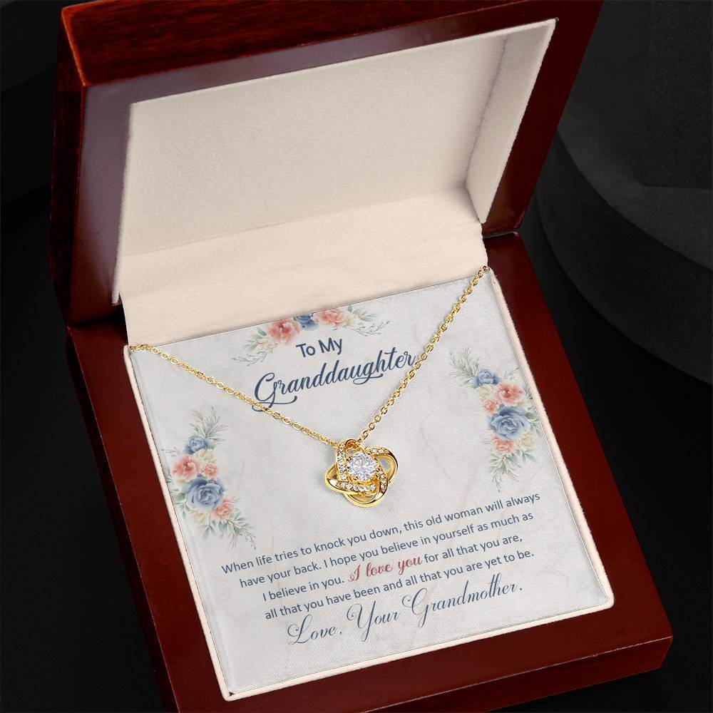 To My Granddaughter, This Old Woman Will Always Have Your Back - Shared Gifts