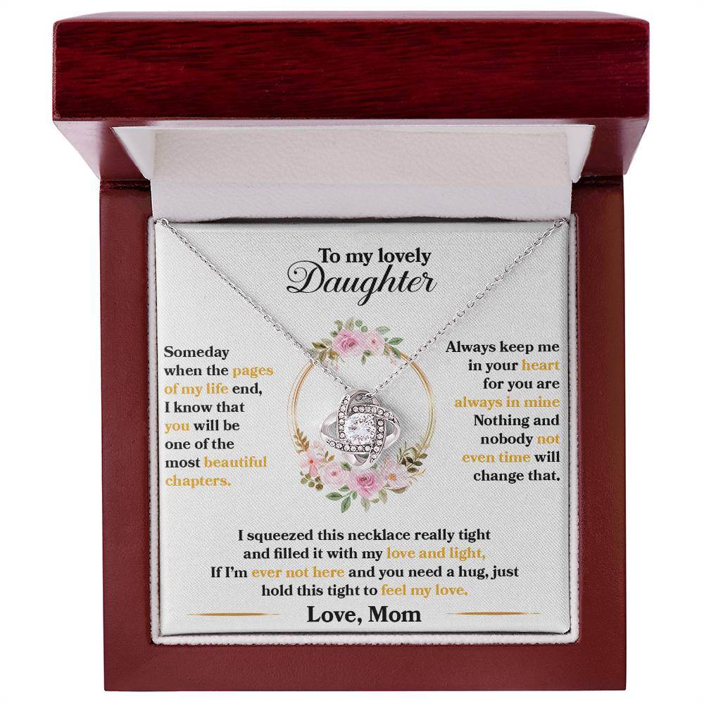 To My Lovely Daughter, Hold This Tight To Feel My Love - Shared Gifts