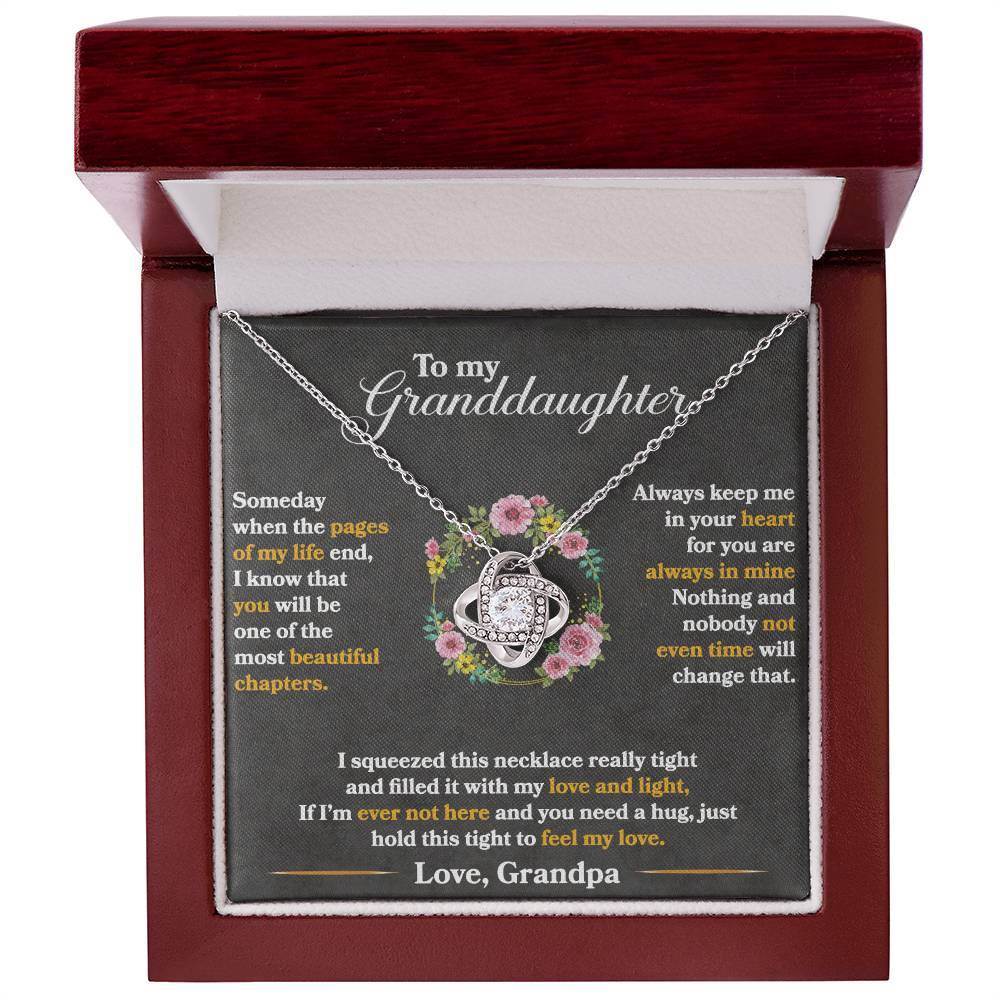 To My Granddaughter, Hold This Tight To Feel My Love - Shared Gifts
