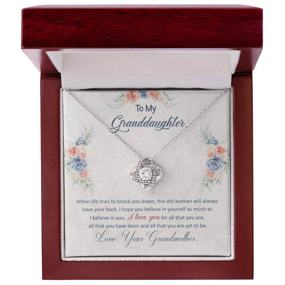 To My Granddaughter, This Old Woman Will Always Have Your Back - Shared Gifts