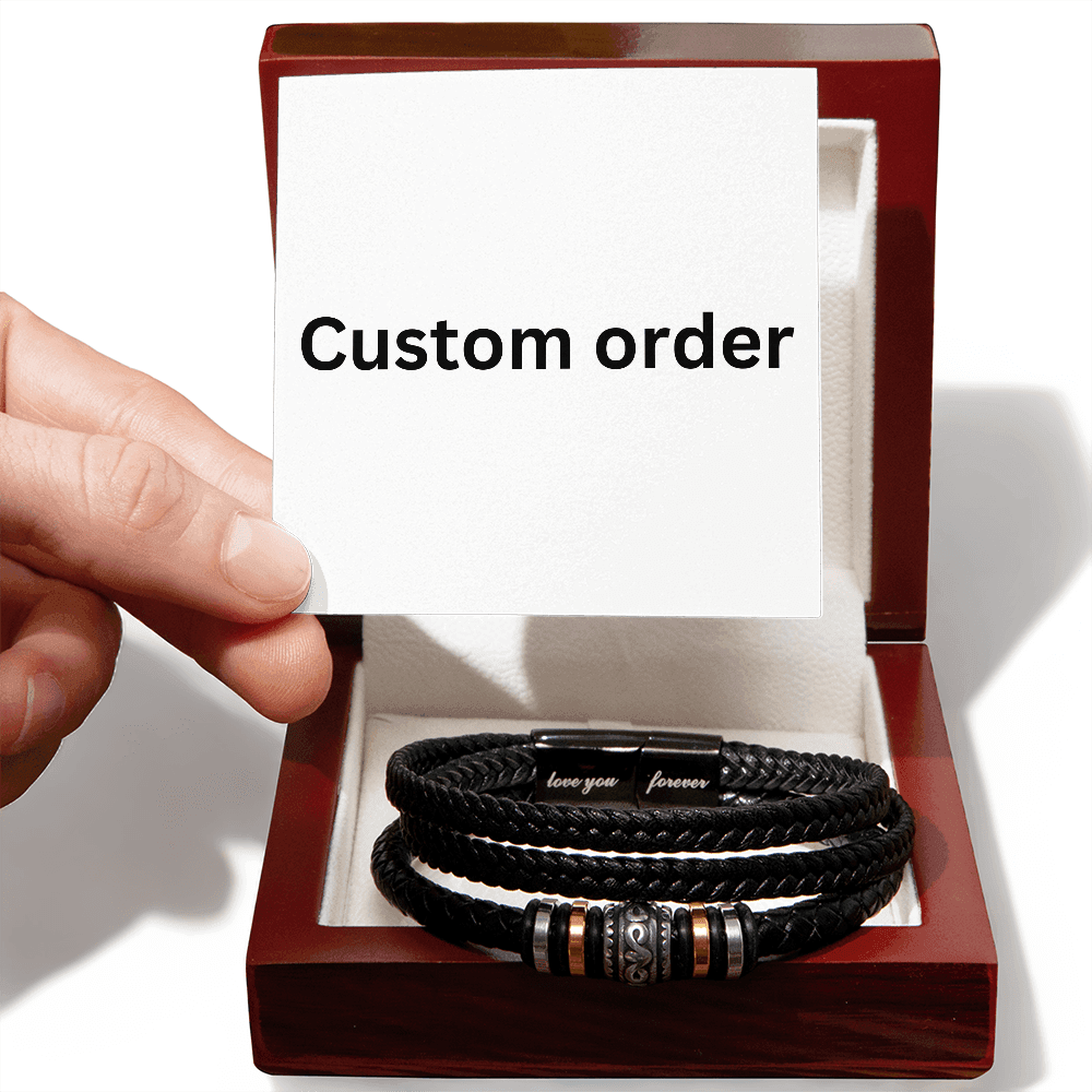 "Love You Forever" Bracelet Custom Order