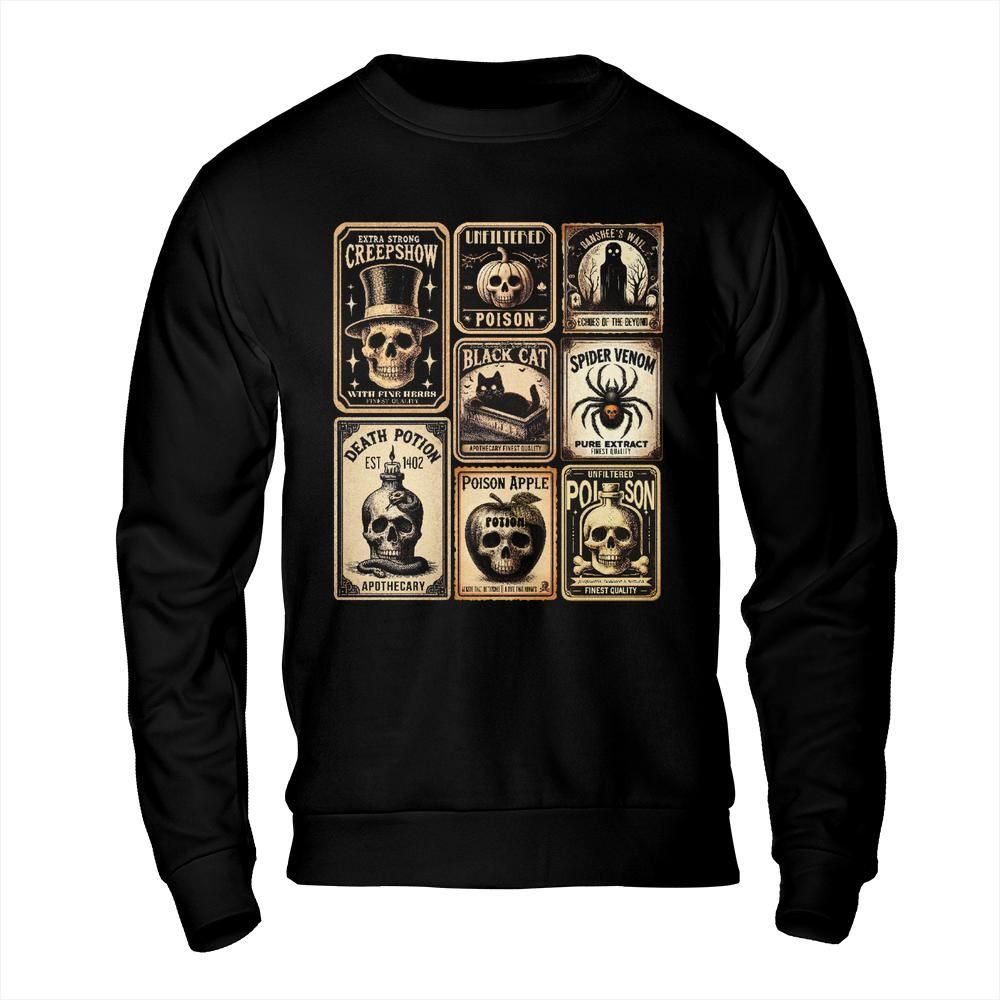 Vintage Halloween Potion Unisex Sweatshirt
