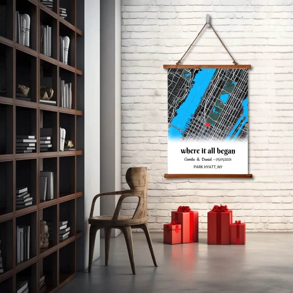 Custom Map - Where It All Began - Shared Gifts