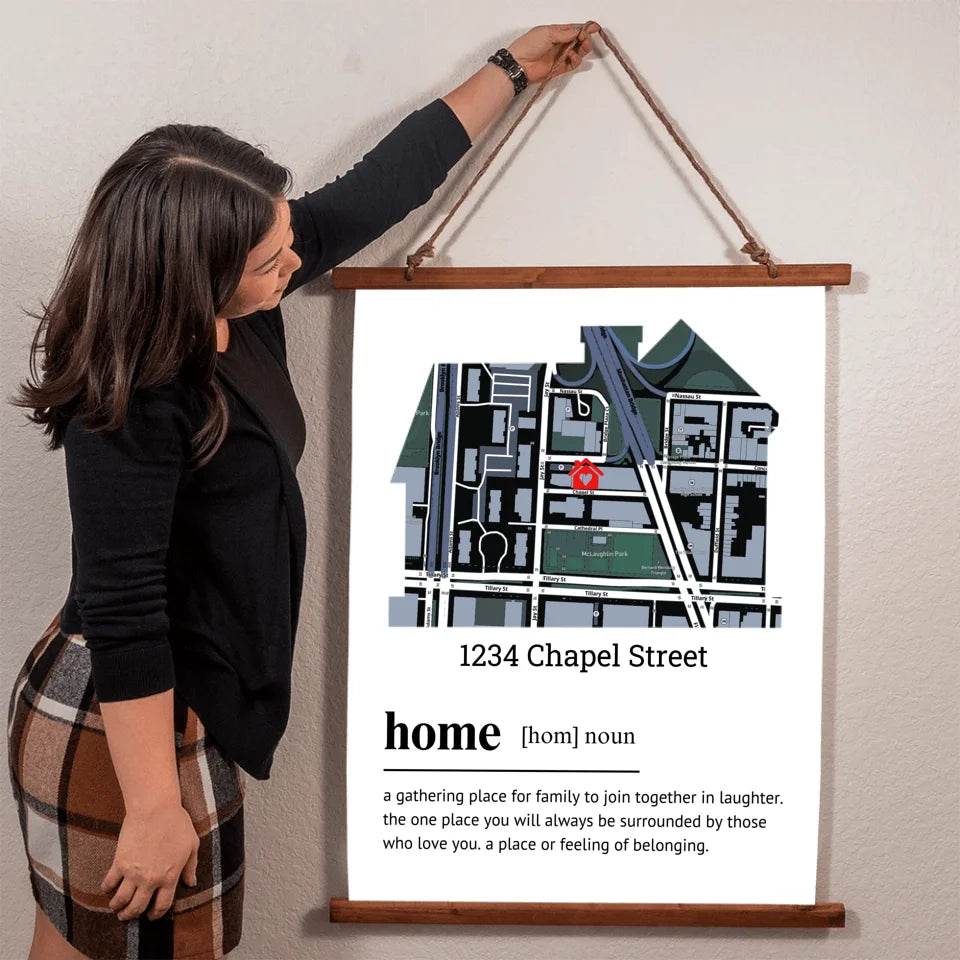 Custom Map - Home Definition Print - Shared Gifts