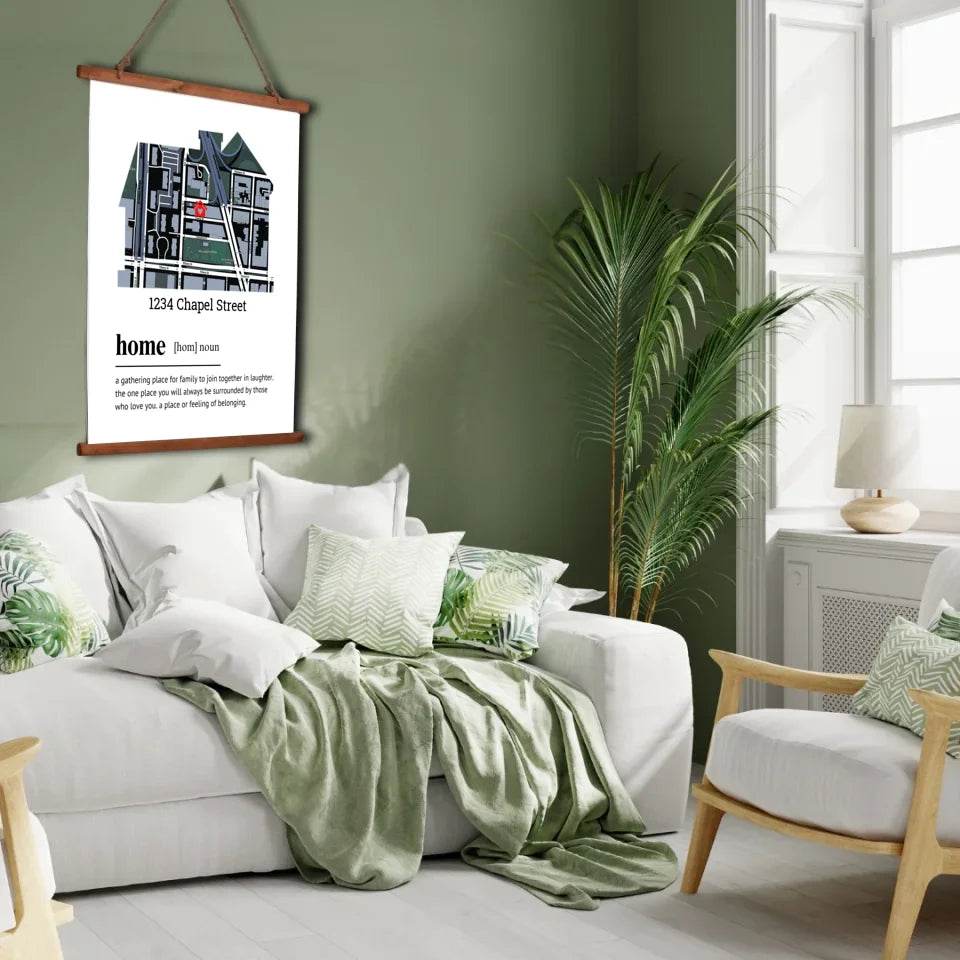 Custom Map - Home Definition Print - Shared Gifts