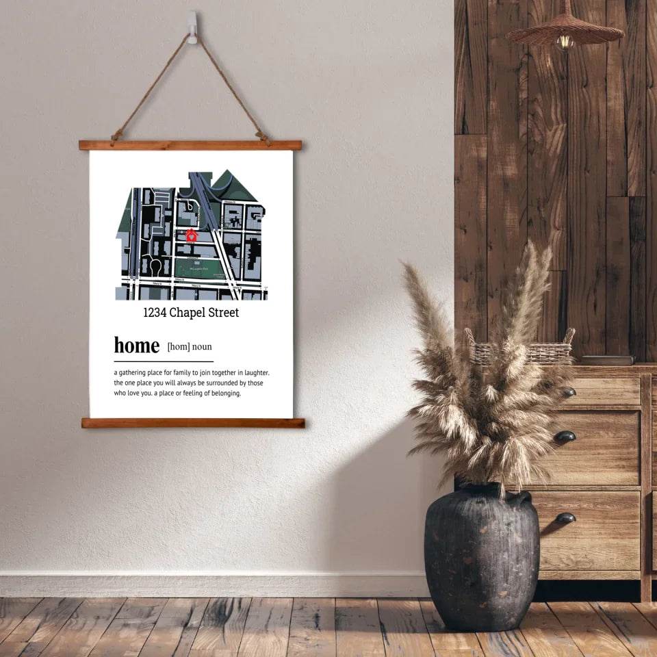 Custom Map - Home Definition Print - Shared Gifts