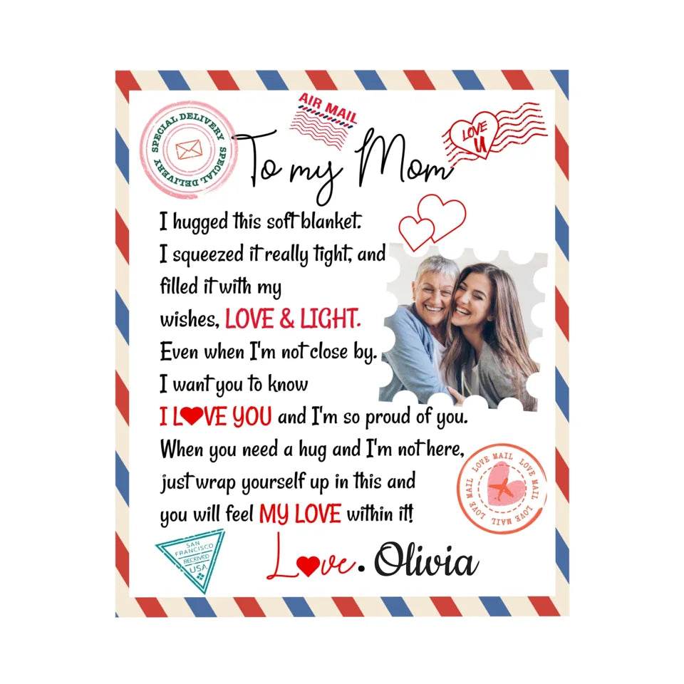 To My Mom Blanket - With My Wishes - Shared Gifts