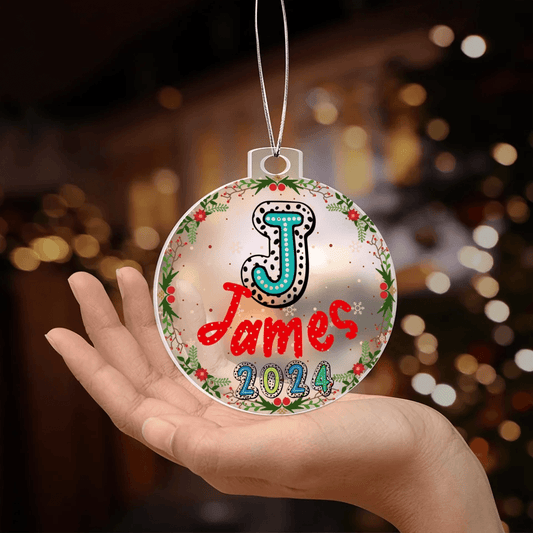 Trending Dalmaspot Font Christmas Ornament - Shared Gifts