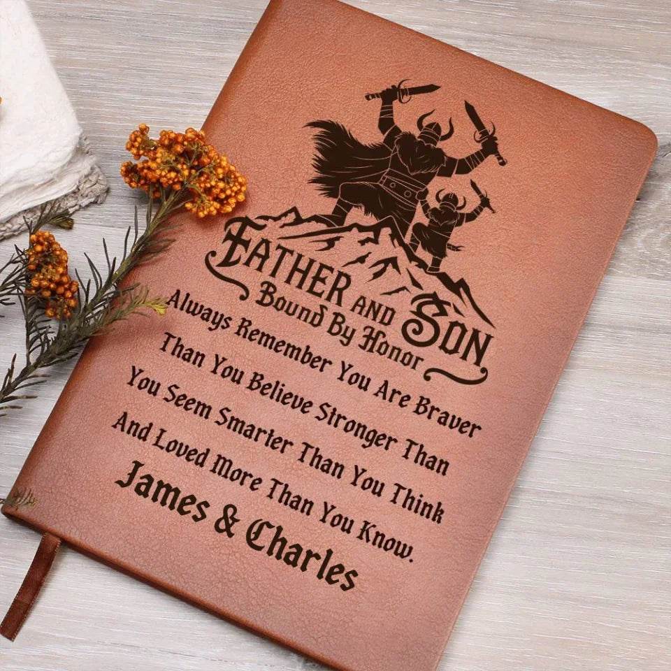 Premium Leather Journal - Father and Son Gift - Shared Gifts