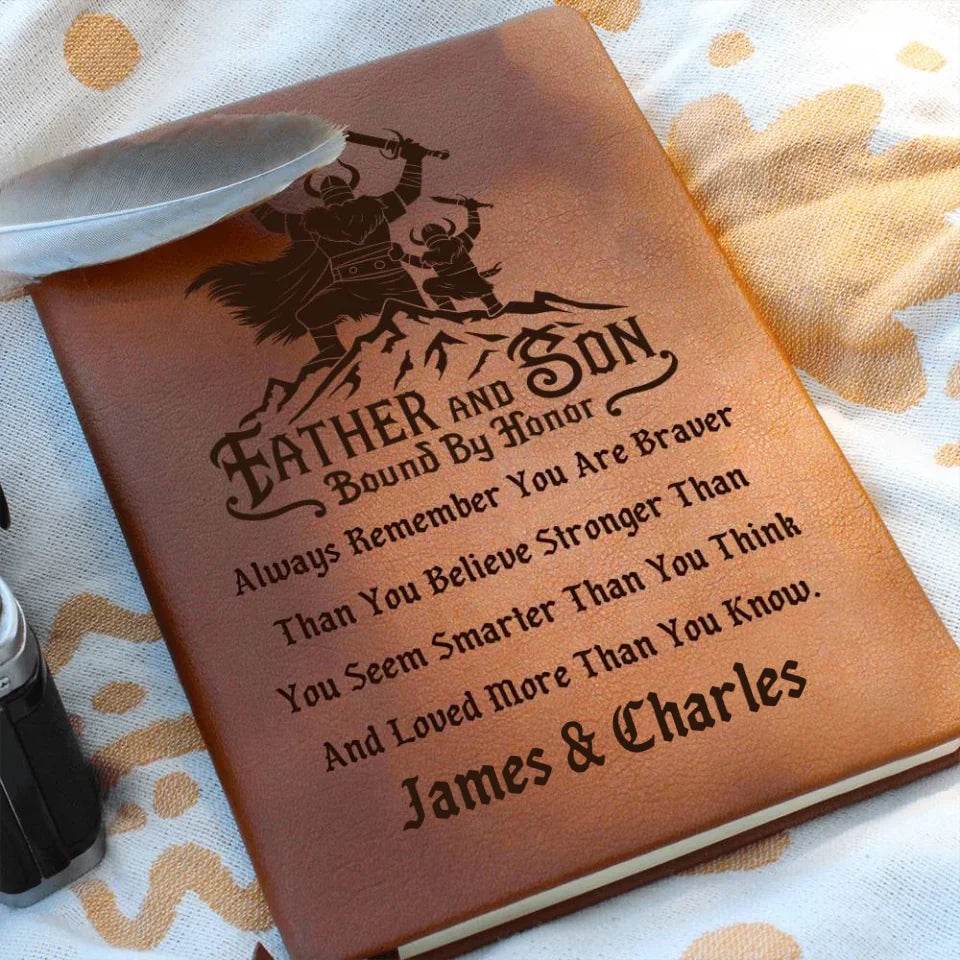 Premium Leather Journal - Father and Son Gift - Shared Gifts