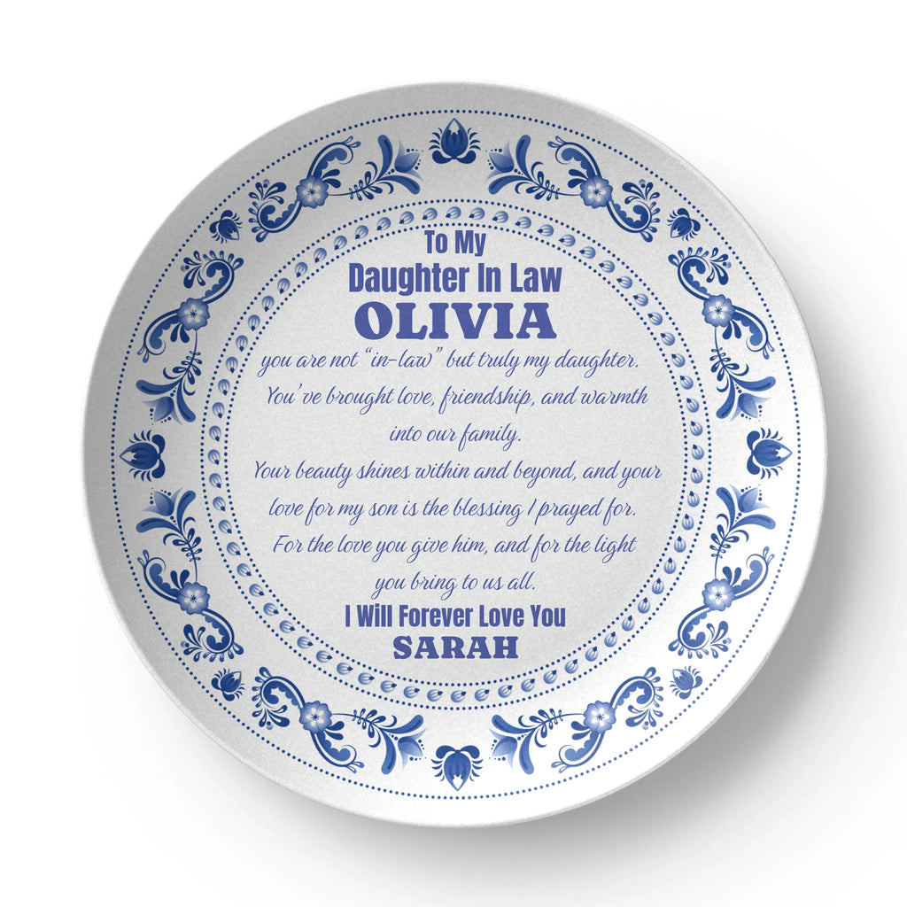Daughter In-Law Personalized Dinner Dish