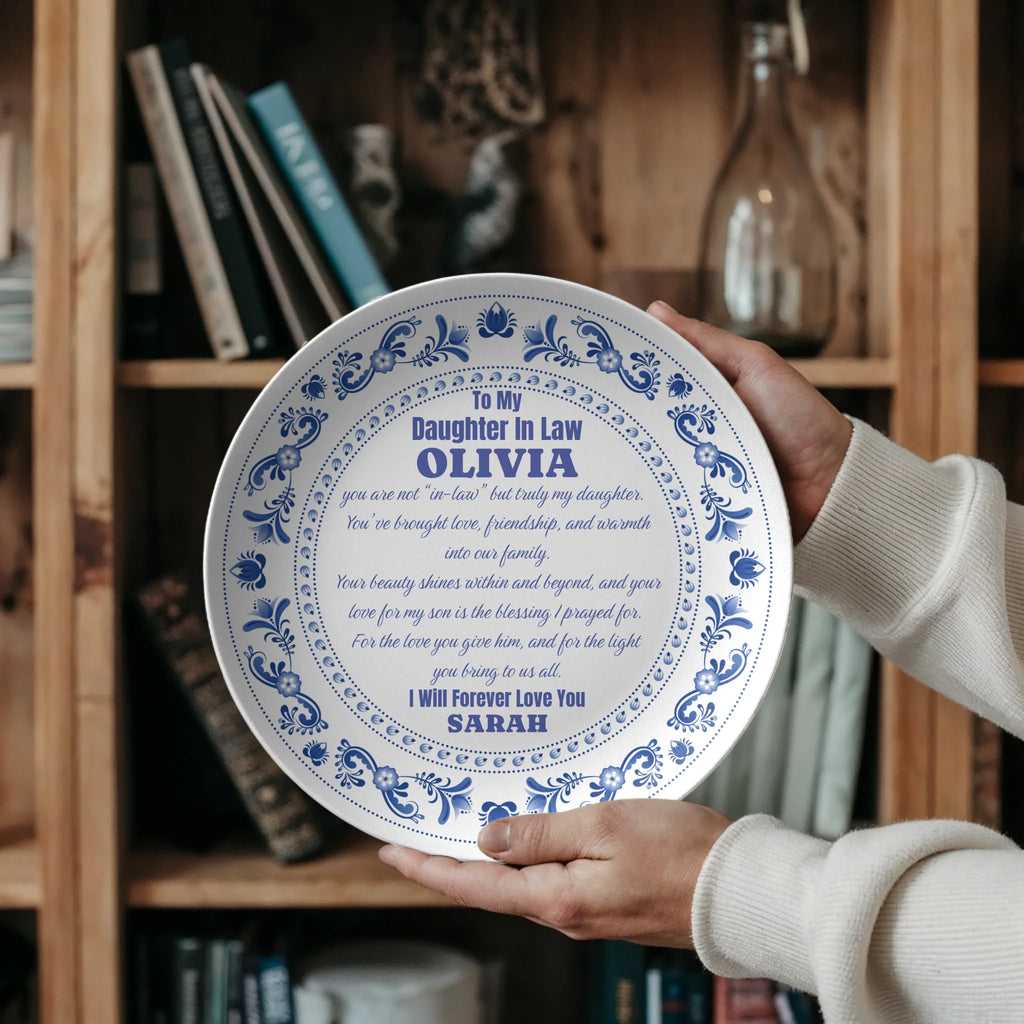 Daughter In-Law Personalized Dinner Dish