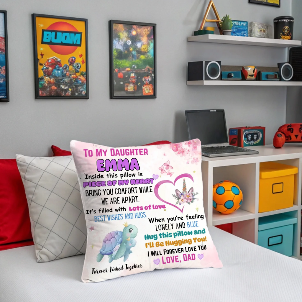 To My Son and Daughter – Personalized Square Pillow
