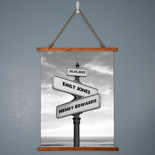 Wood Topped Wall Tapestry 3