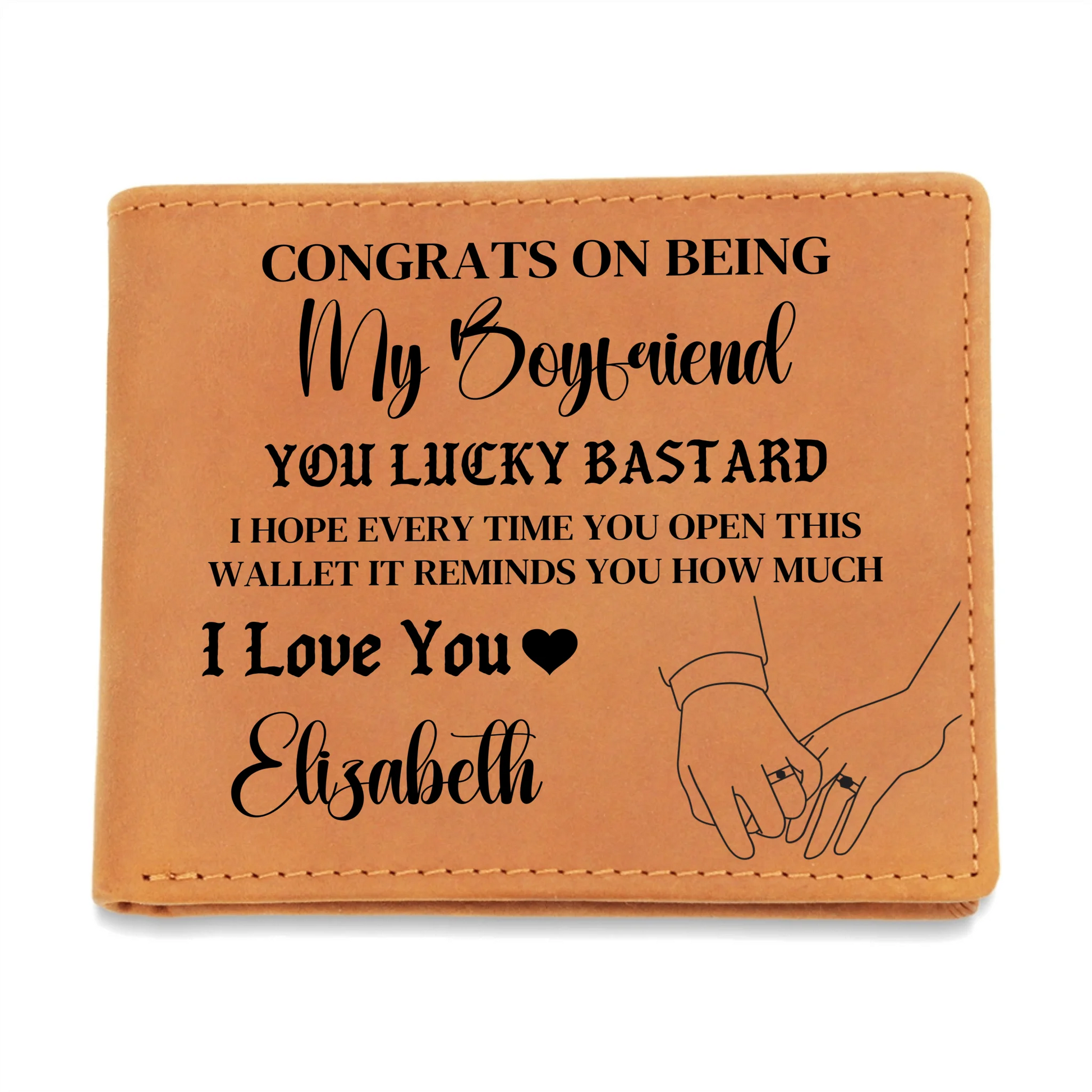 Engraved Leather Wallet 1