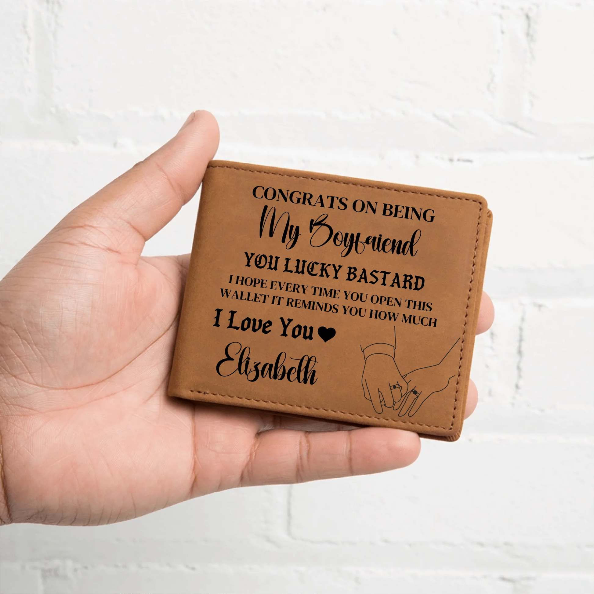 Engraved Leather Wallet 12