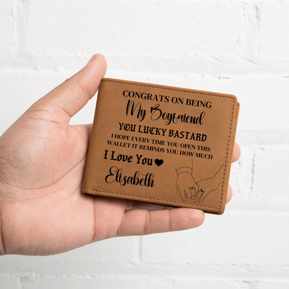 Engraved Leather Wallet 12