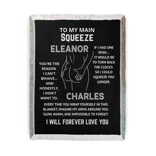 Personalized Woven Blanket - To My Main Squeeze
