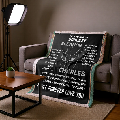 Personalized Woven Blanket - To My Main Squeeze