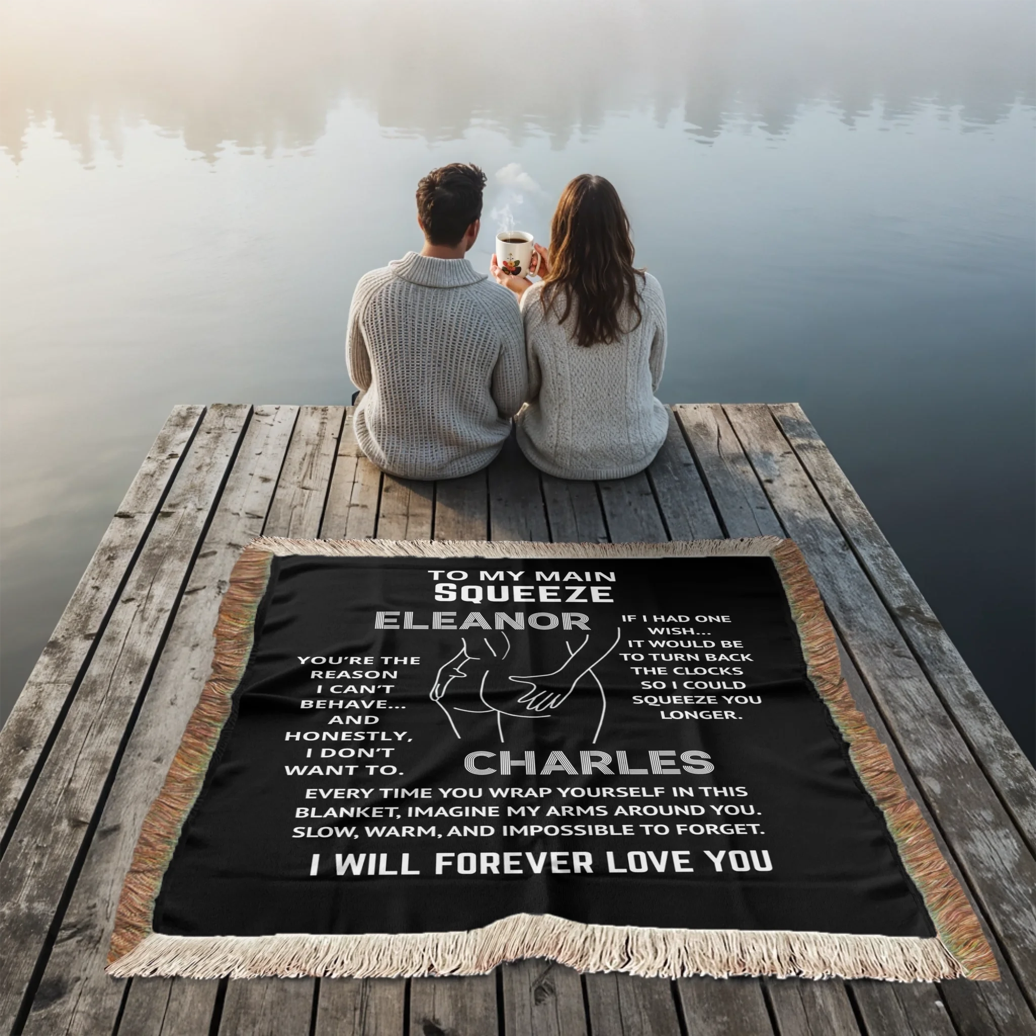 Personalized Woven Blanket - To My Main Squeeze