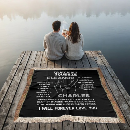 Personalized Woven Blanket - To My Main Squeeze