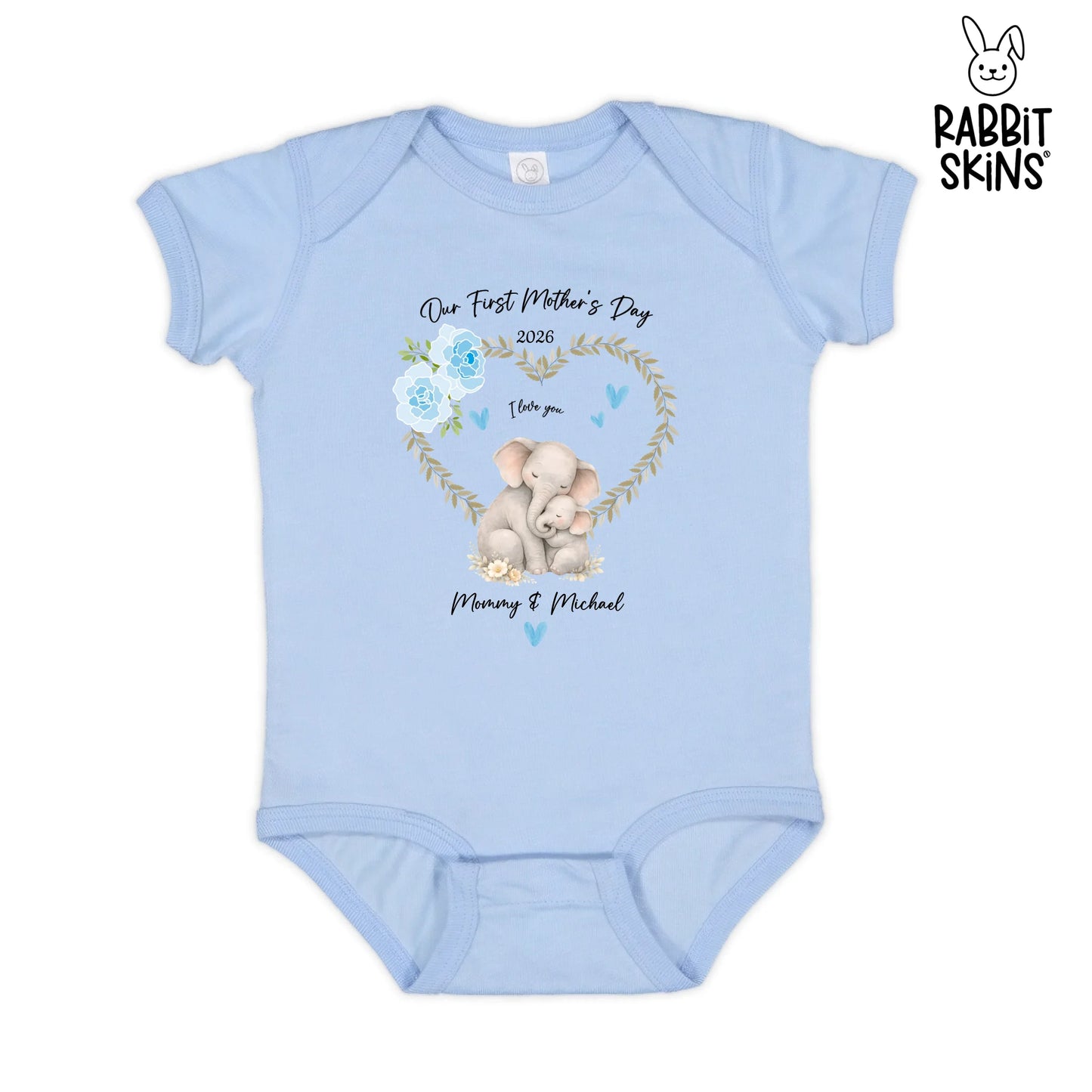 Baby Bodysuit Light Blue