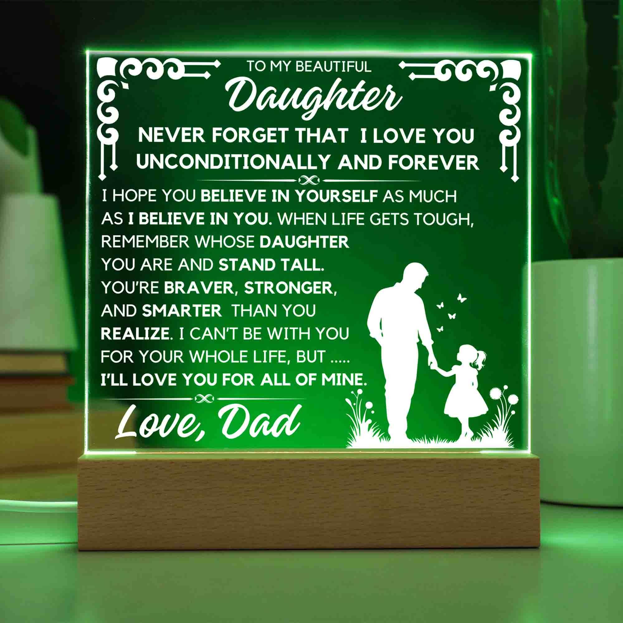 To My Daughter - Unconditionally and Forever - Shared Gifts
