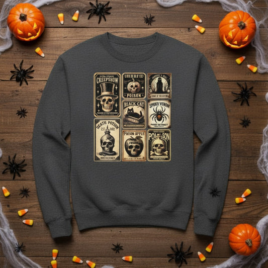 Vintage Halloween Potion Unisex Sweatshirt