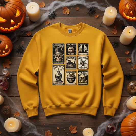 Vintage Halloween Potion Unisex Sweatshirt