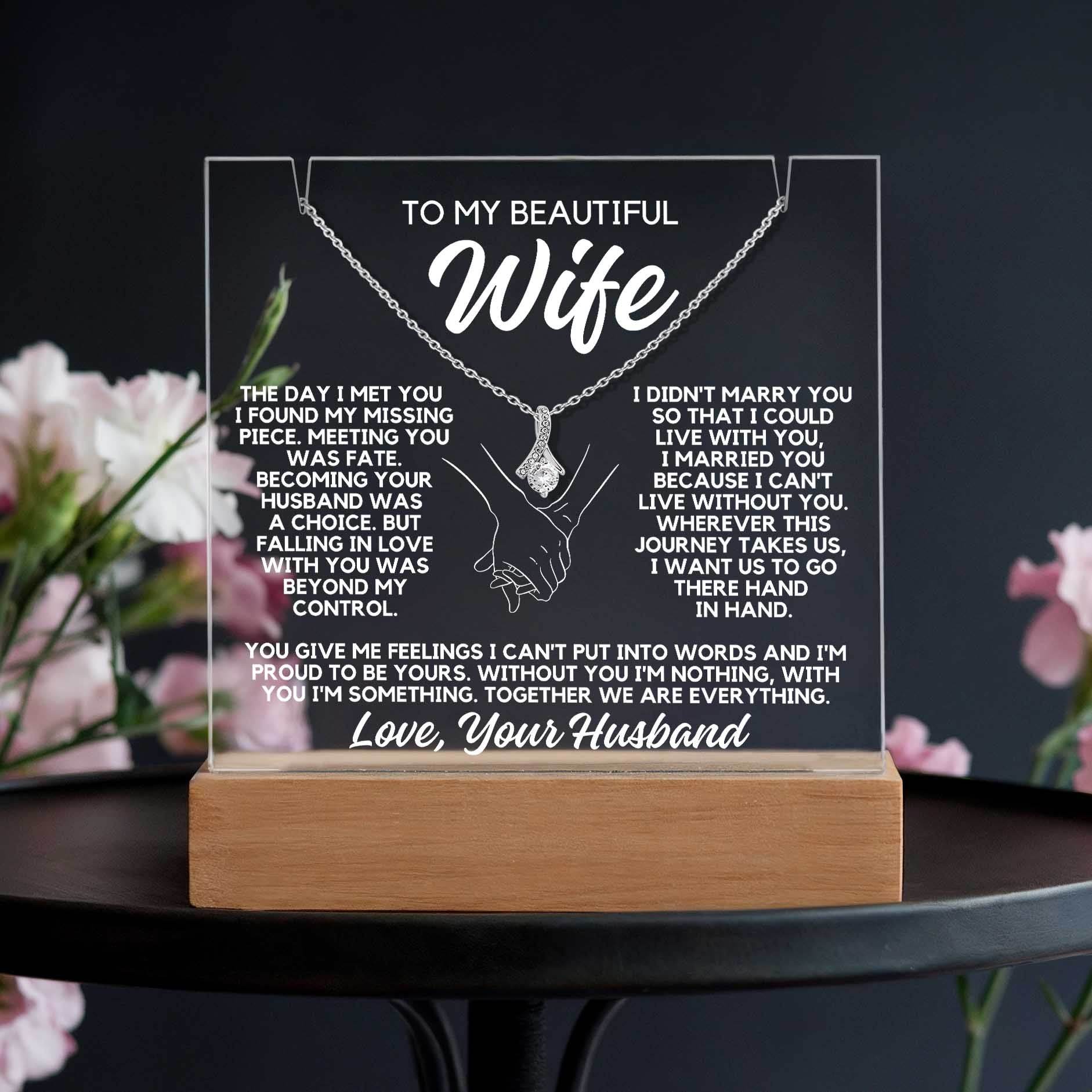 To My Wife - The Day I Met You - Shared Gifts