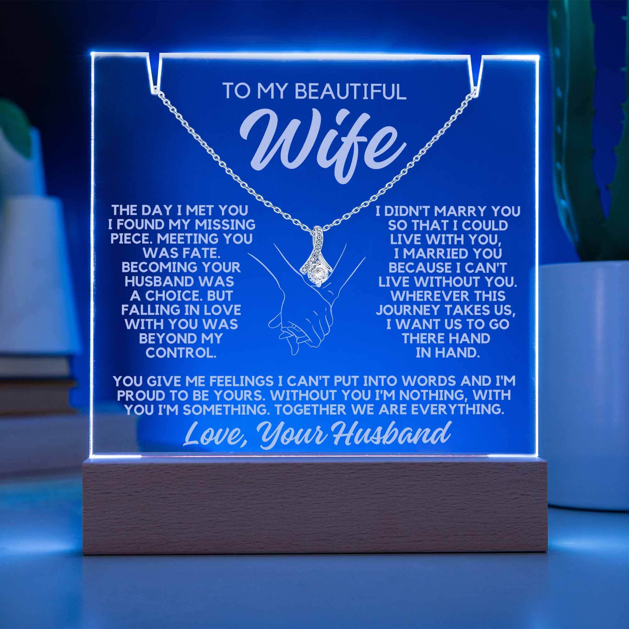 To My Wife - The Day I Met You - Shared Gifts