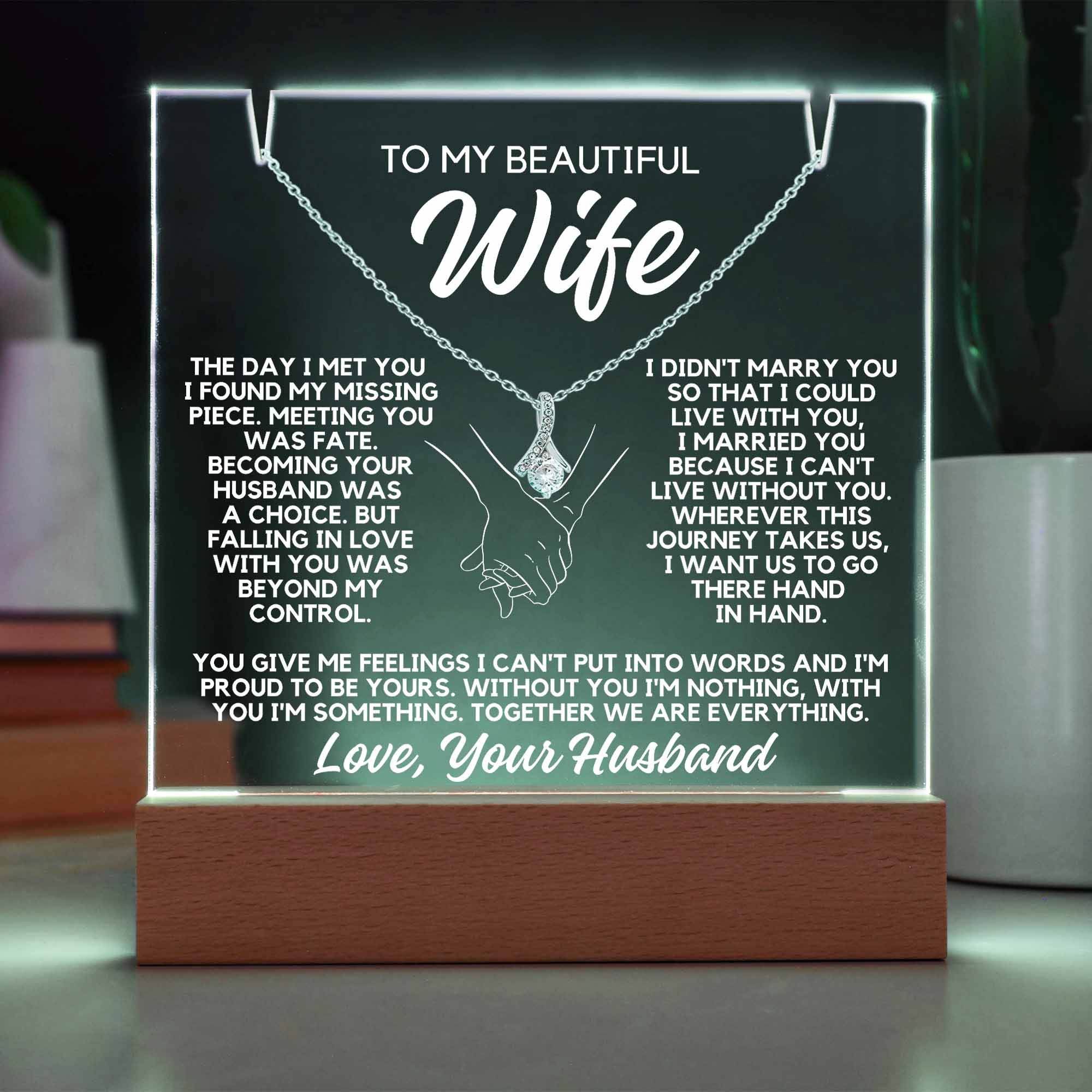 To My Wife - The Day I Met You - Shared Gifts