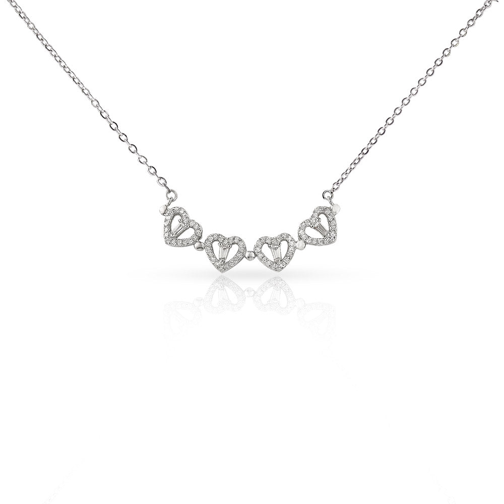 To My Wife - Luxury Magnetic Hearts Necklace