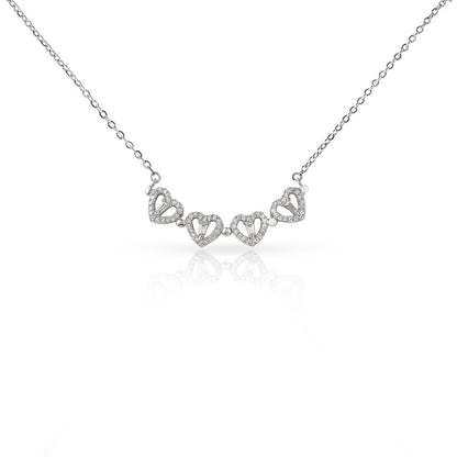 To My Wife - Luxury Magnetic Hearts Necklace