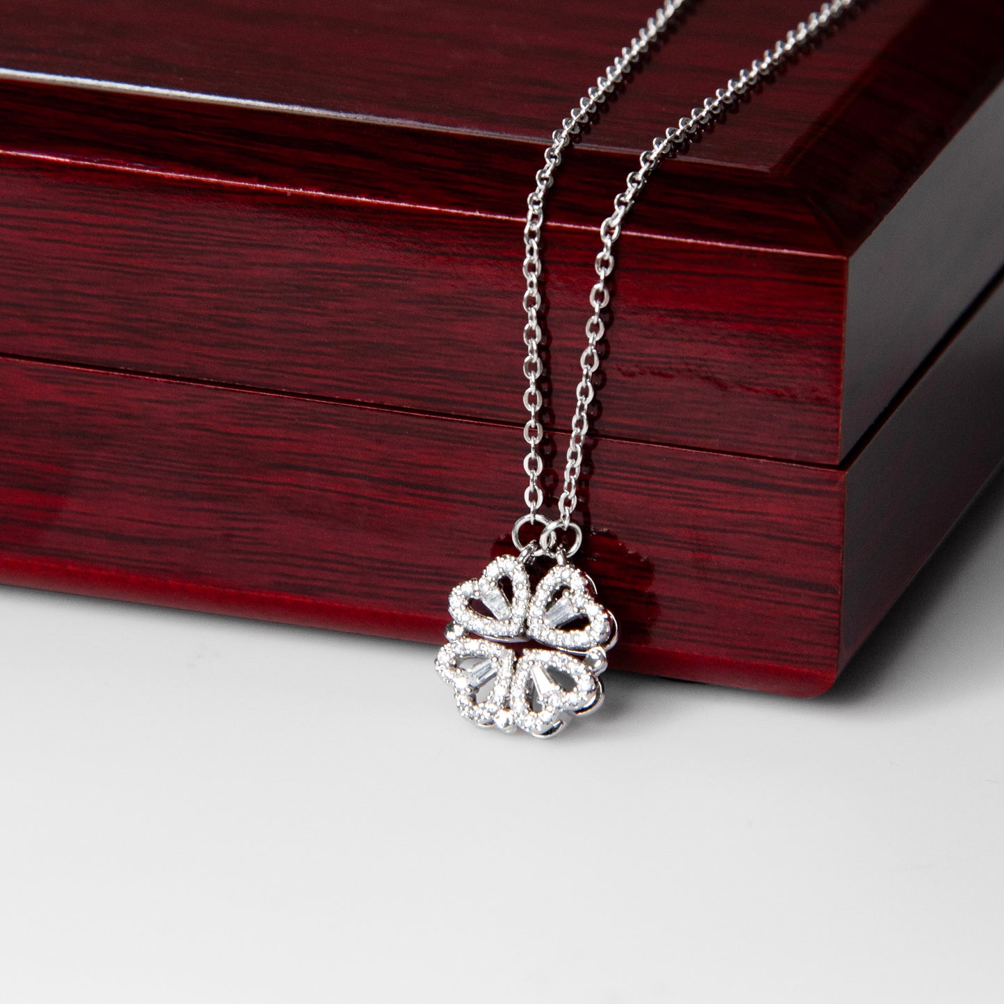 To My Wife - Luxury Magnetic Hearts Necklace